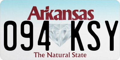 AR license plate 094KSY