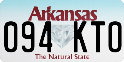 AR license plate 094KTO