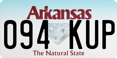 AR license plate 094KUP