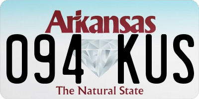 AR license plate 094KUS