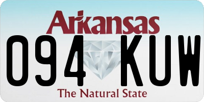 AR license plate 094KUW
