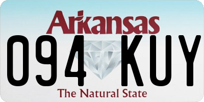 AR license plate 094KUY