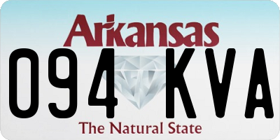 AR license plate 094KVA
