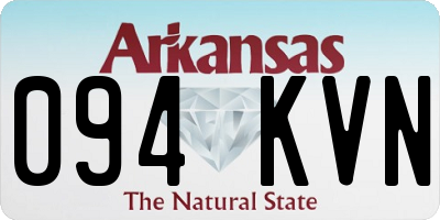 AR license plate 094KVN