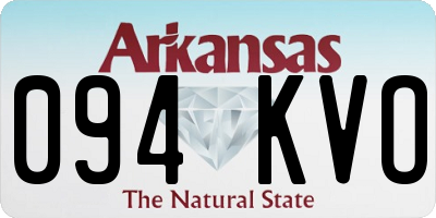 AR license plate 094KVO