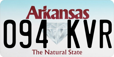 AR license plate 094KVR