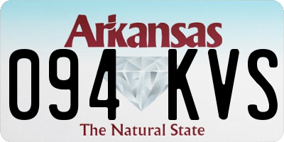 AR license plate 094KVS