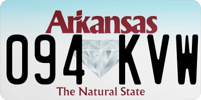 AR license plate 094KVW