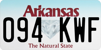 AR license plate 094KWF