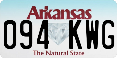AR license plate 094KWG