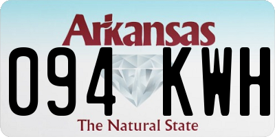AR license plate 094KWH