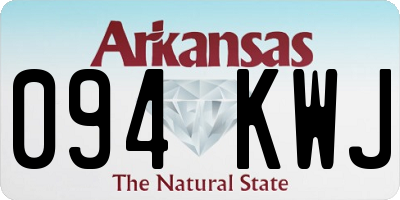 AR license plate 094KWJ