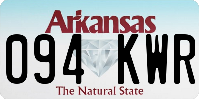 AR license plate 094KWR