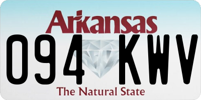 AR license plate 094KWV