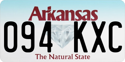 AR license plate 094KXC