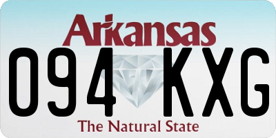 AR license plate 094KXG