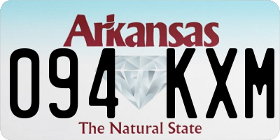 AR license plate 094KXM