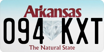 AR license plate 094KXT