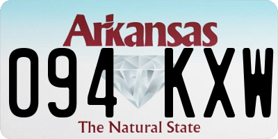 AR license plate 094KXW