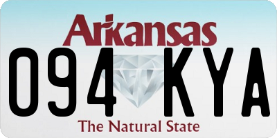 AR license plate 094KYA
