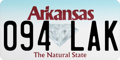 AR license plate 094LAK