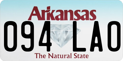 AR license plate 094LAO