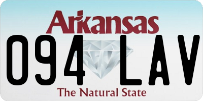 AR license plate 094LAV