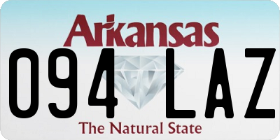 AR license plate 094LAZ