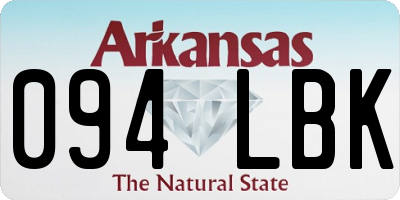 AR license plate 094LBK