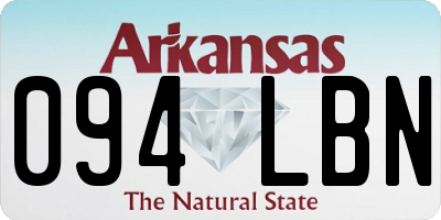 AR license plate 094LBN
