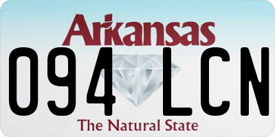 AR license plate 094LCN