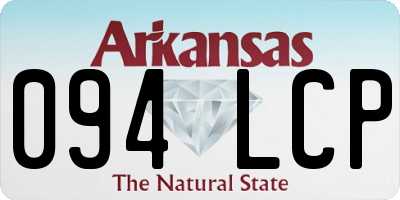 AR license plate 094LCP