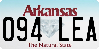AR license plate 094LEA