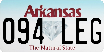AR license plate 094LEG