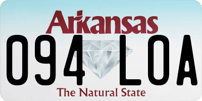 AR license plate 094LOA