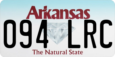 AR license plate 094LRC