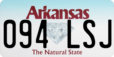 AR license plate 094LSJ