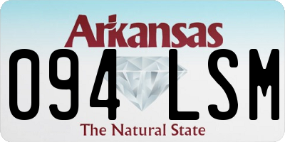 AR license plate 094LSM