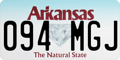 AR license plate 094MGJ