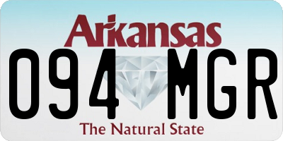 AR license plate 094MGR