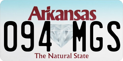 AR license plate 094MGS