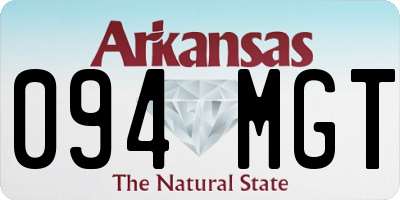 AR license plate 094MGT