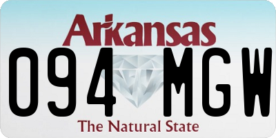 AR license plate 094MGW
