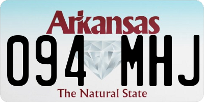 AR license plate 094MHJ