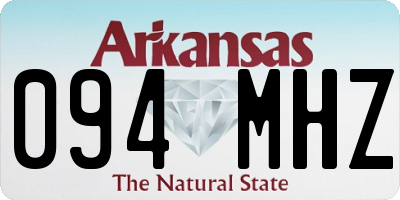 AR license plate 094MHZ