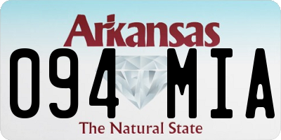 AR license plate 094MIA
