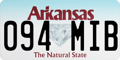 AR license plate 094MIB