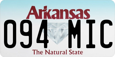 AR license plate 094MIC