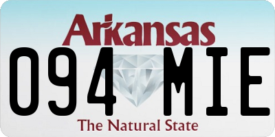 AR license plate 094MIE