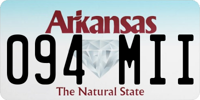 AR license plate 094MII